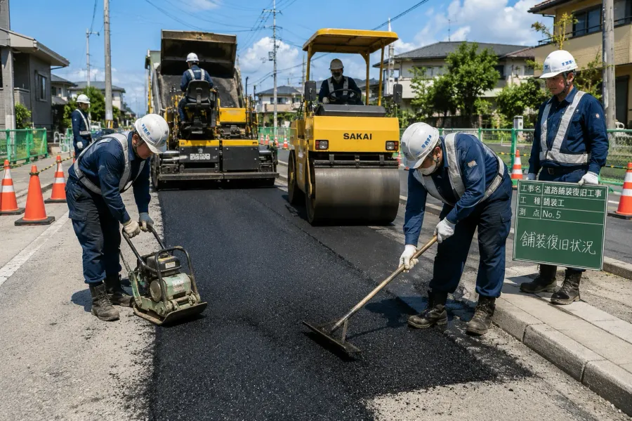 道路掘削・舗装復旧工事